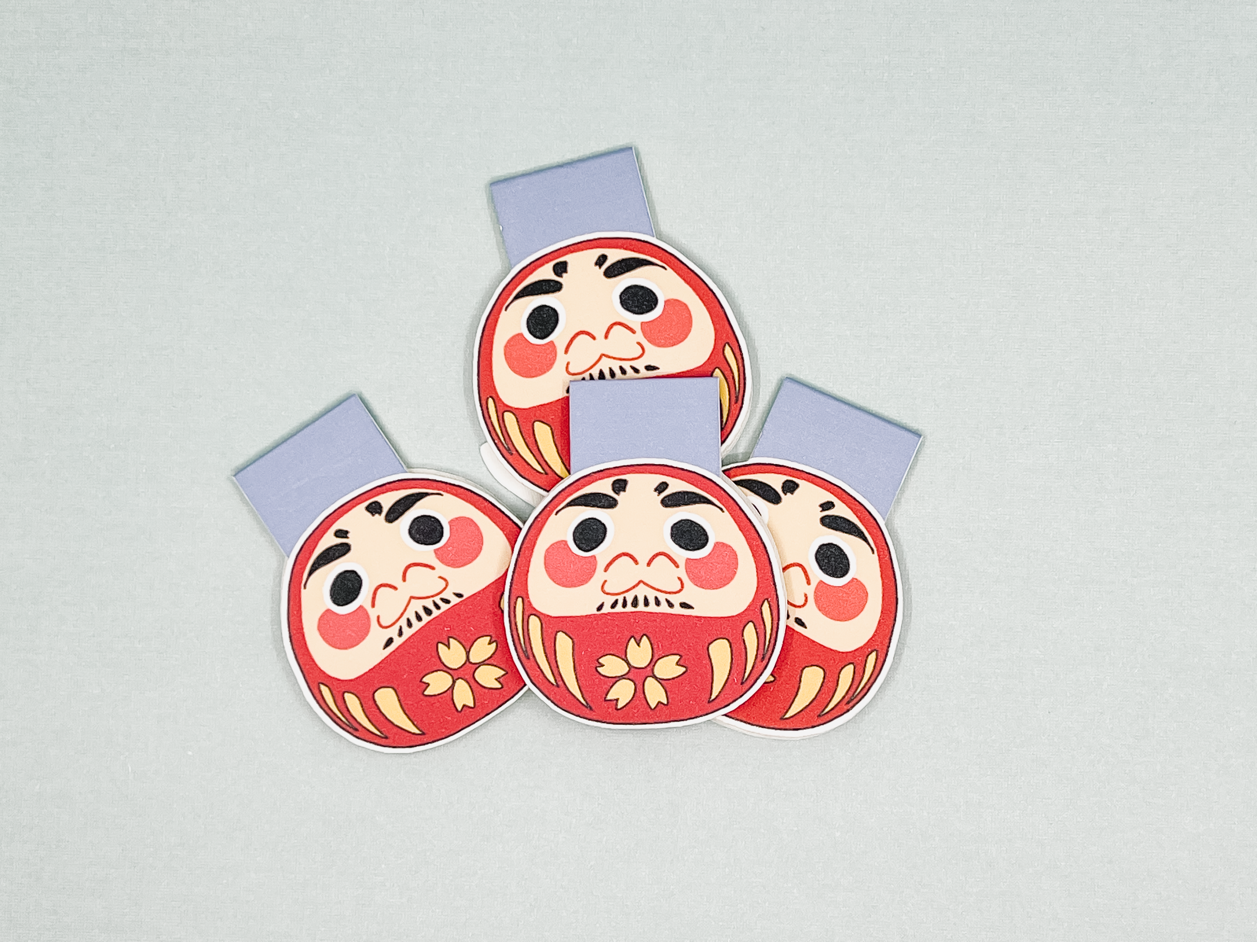 Zhi Wen Design – wholesale Bookmark – Daruma Doll Page Clip5