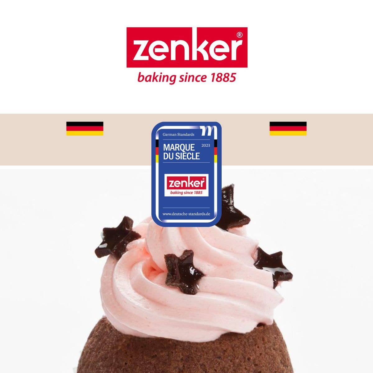 Zenker - Wholesale Decorating Tool - Set of 6 Zenker large stainless steel pastry nozzles8