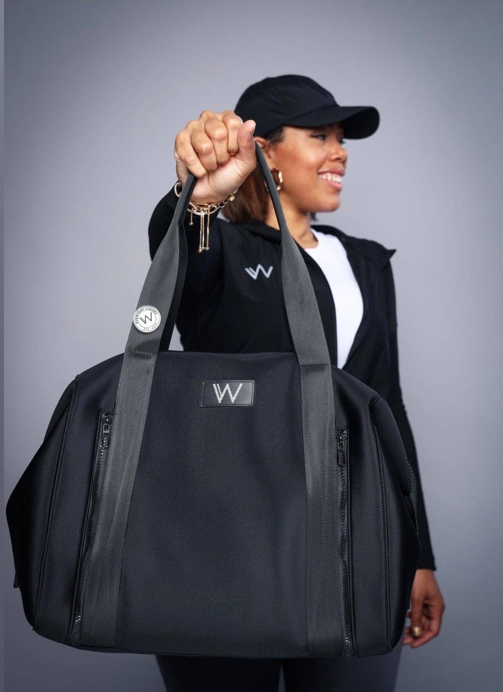 W|by Crystal White - Wholesale Tote Bag - Women's - Luxe Neoprene Convertible Travel Tote3