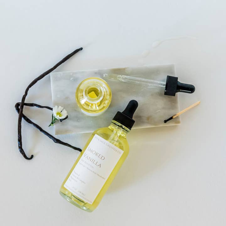 Ivy & Sage Co. - Wholesale Bath/Body Oil - Smoked Vanilla Dry Body Oil