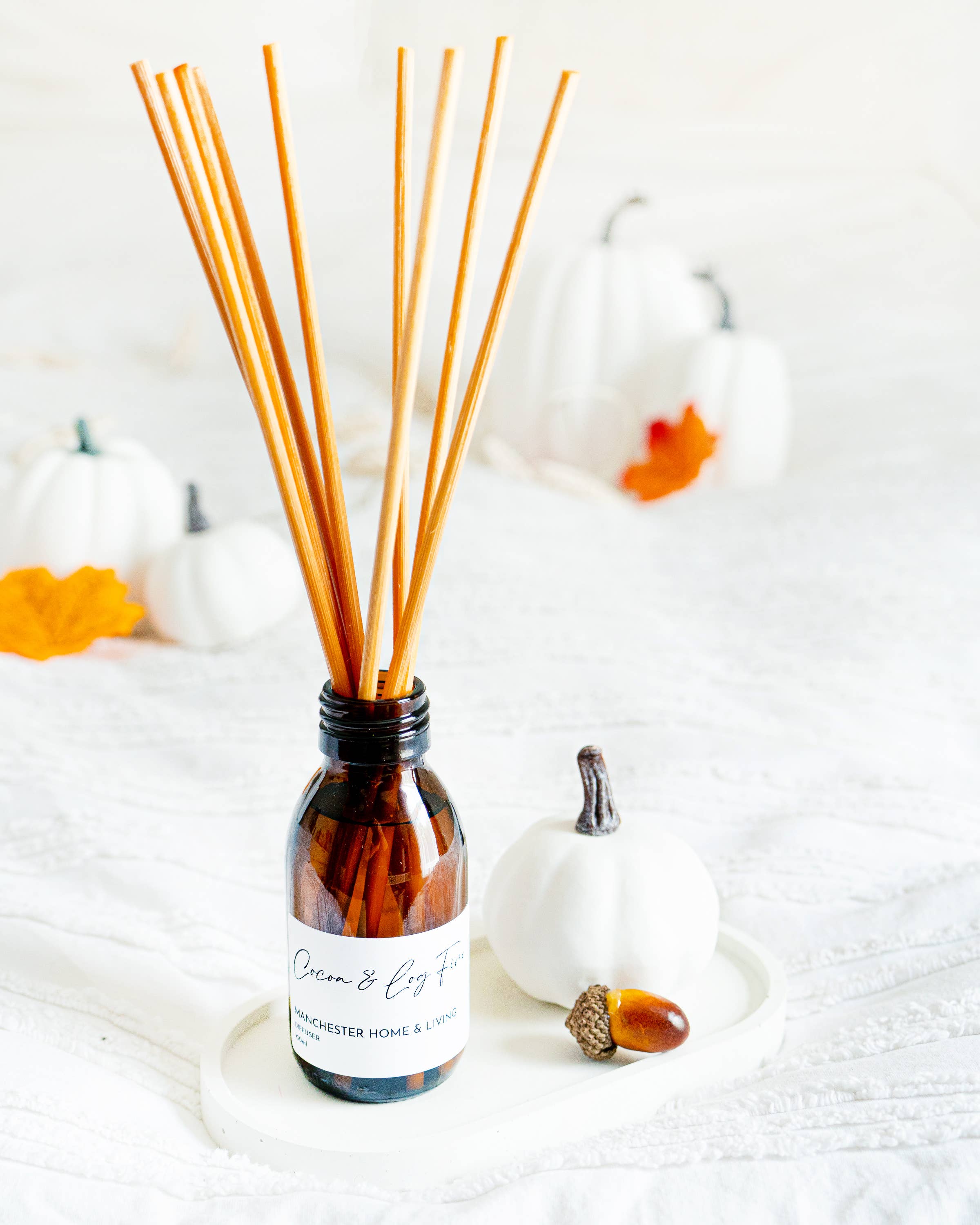 Manchester Home & Living – wholesale Reed diffuser – Cocoa & Log Fire Reed Diffuser2
