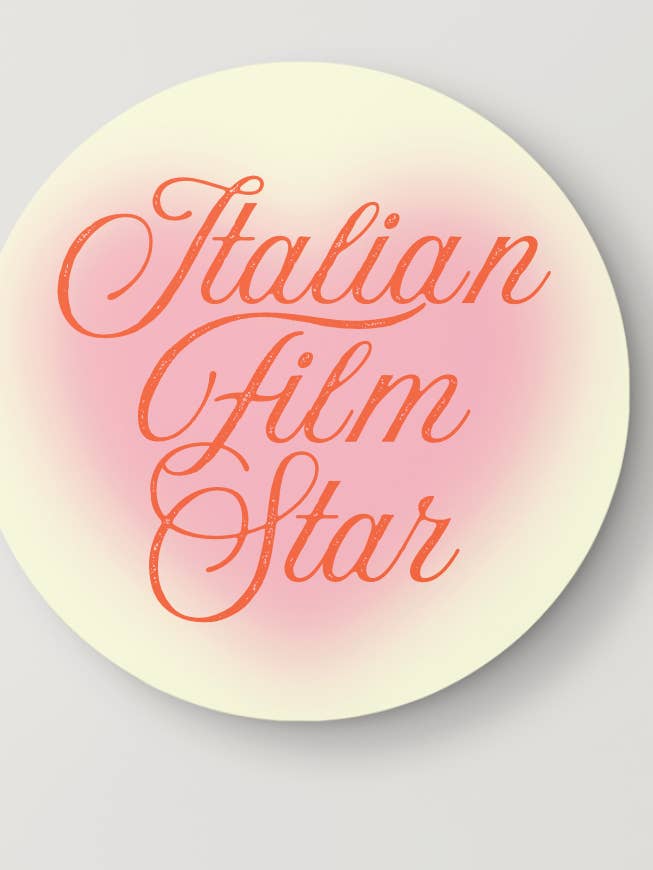 Italian Film Star Vinyl Sticker for wholesale by Modern Misfits