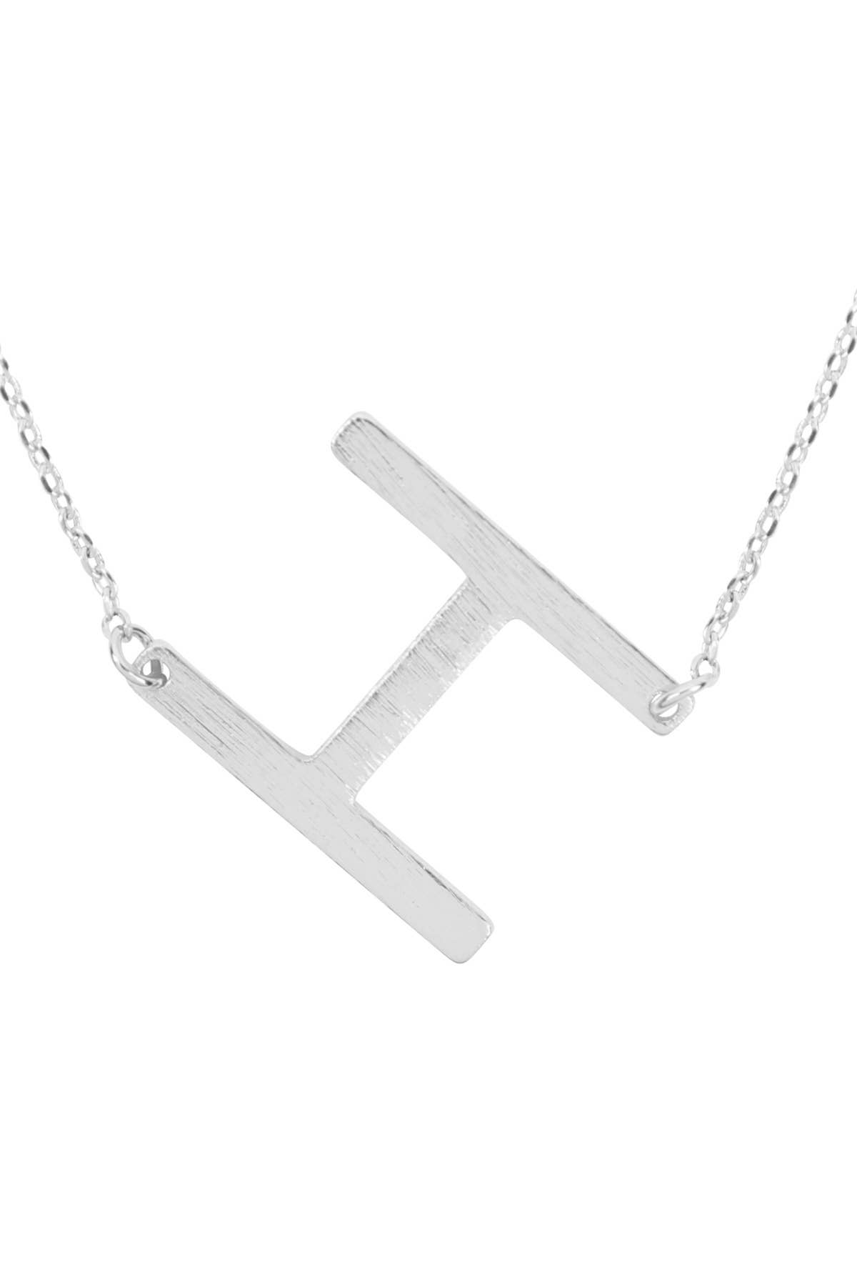MYS Wholesale Inc - Wholesale Pendant/Charm Necklace - Initial Rough Finish Chain Necklace4