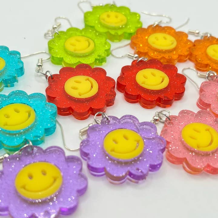 Smiley Flowers for wholesale by Grlpwr Art