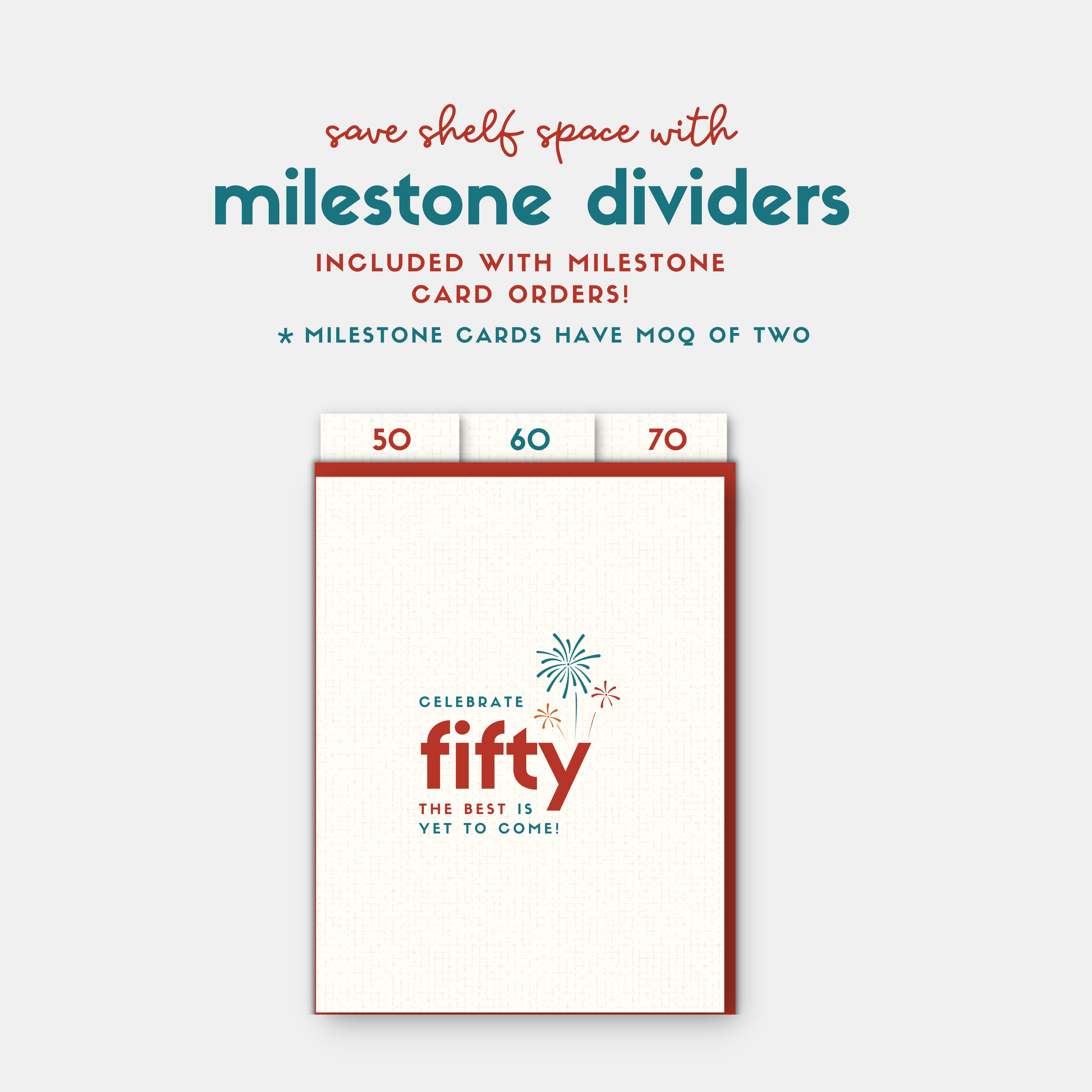 Age-Friendly Vibes - Wholesale Birthday Card - 50th, 60th, or 70th milestone birthday card, Celebrate4