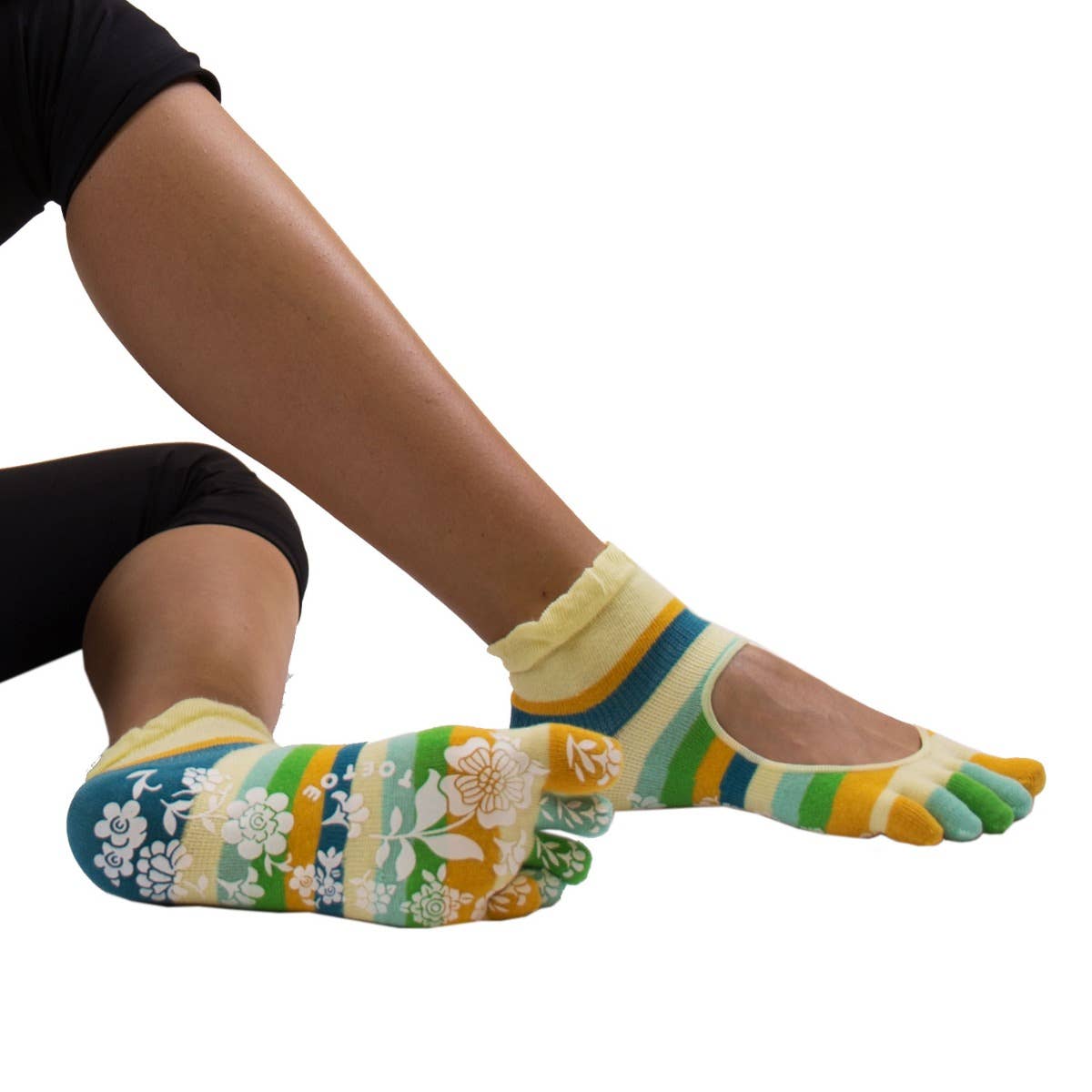 TOETOE - Wholesale Socks - Unisex - Yoga&Pilates - Anti-Slip Serene Ankle - Toe Socks19