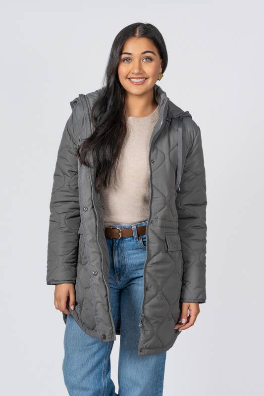 Vanilla Monkey – Blusão - Mulher por atacado – Casaco Comprido Acolchoado com Capuz para Júnior4