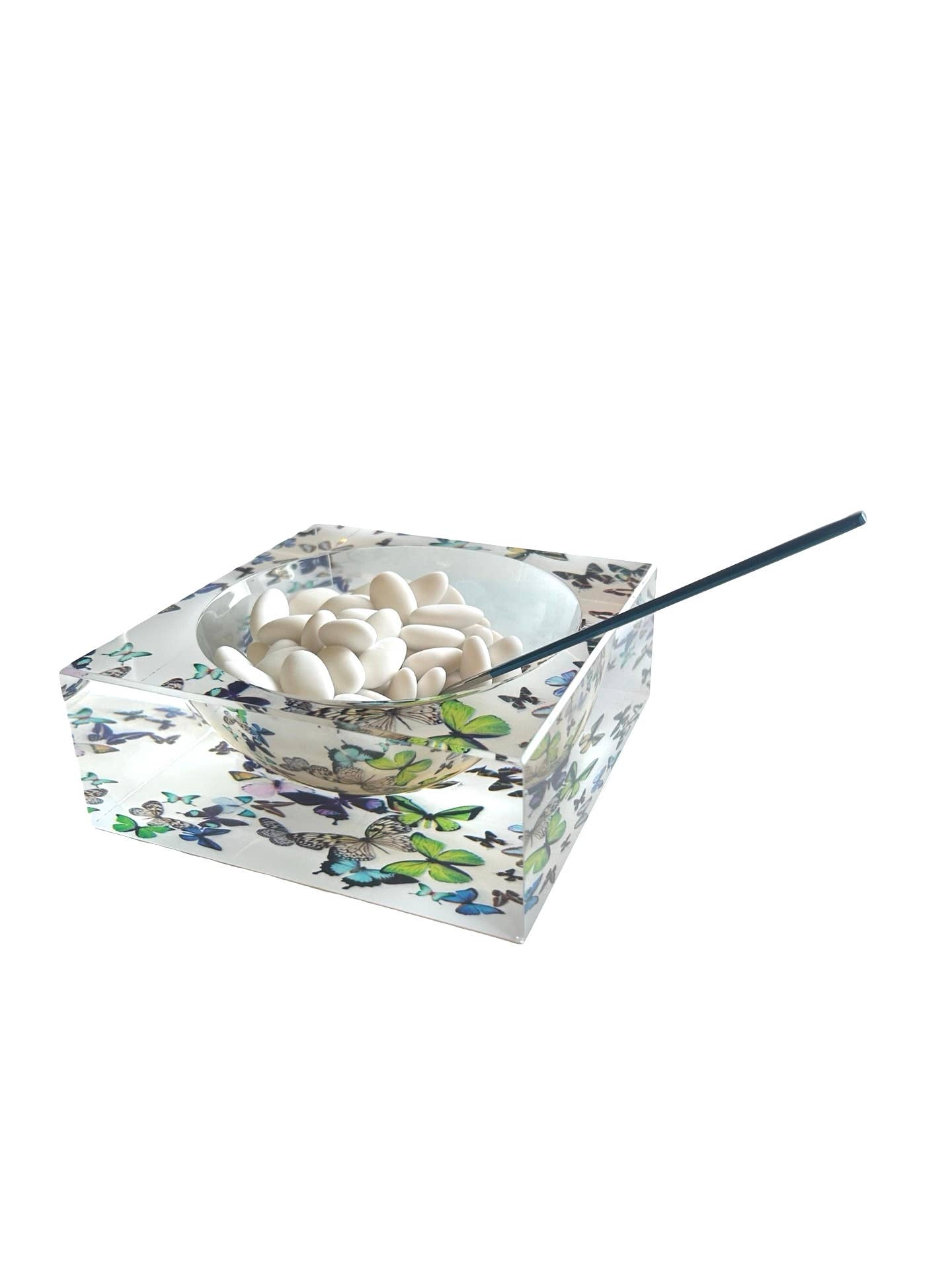 Maven Home - Wholesale Decorative Plate/Dish/Bowl - Aura Acrylic Bowl, Kaleidoscope1