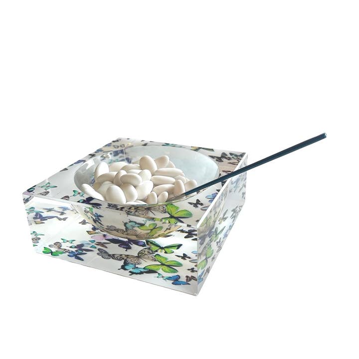 Maven Home - Wholesale Decorative Plate/Dish/Bowl - Aura Acrylic Bowl, Kaleidoscope1