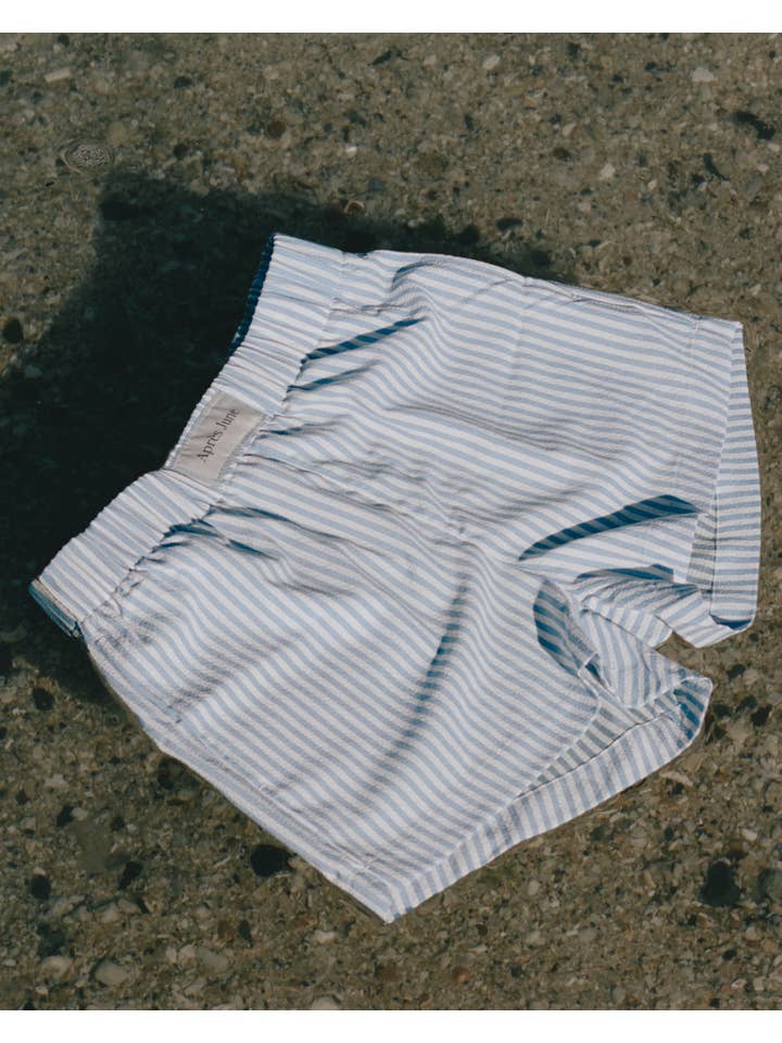 Après June - Wholesale Lounge Shorts - Women's - STRIPED LOUNGE SHORT