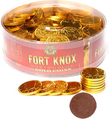 iSweet.ca - Wholesale Chocolade - Nederlandse Fort Knox Gouden Munten Melkchocolade0