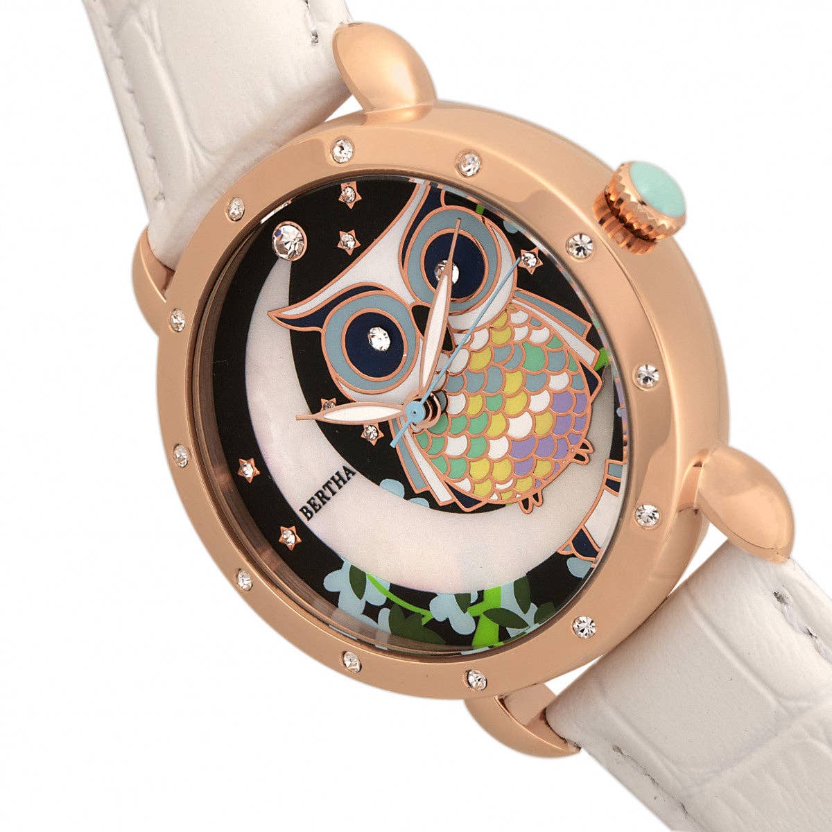Bertha - Wholesale Wrist Watch - Women's - Bertha Ashley Mother-of-Pearl Leather-Band Watch10