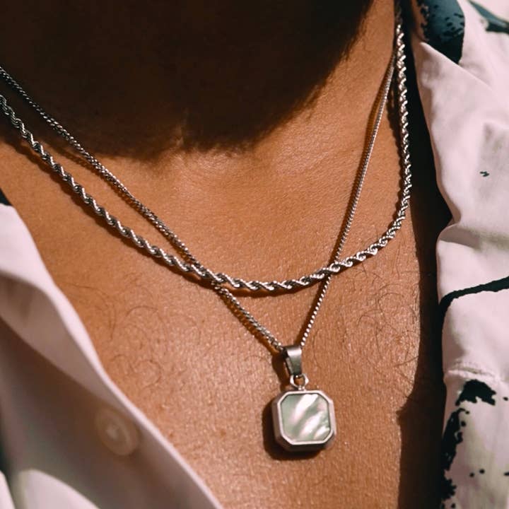 Twistedpendant - Wholesale Pendant/Charm Necklace - Pearl Pendant - Gold4