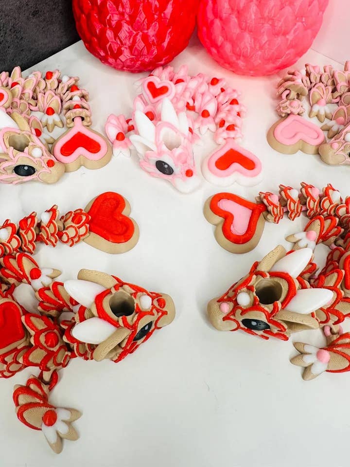 3D Printed Cookie Dragon Straw Topper for Tumblers for wholesale by Agape Designs 3D