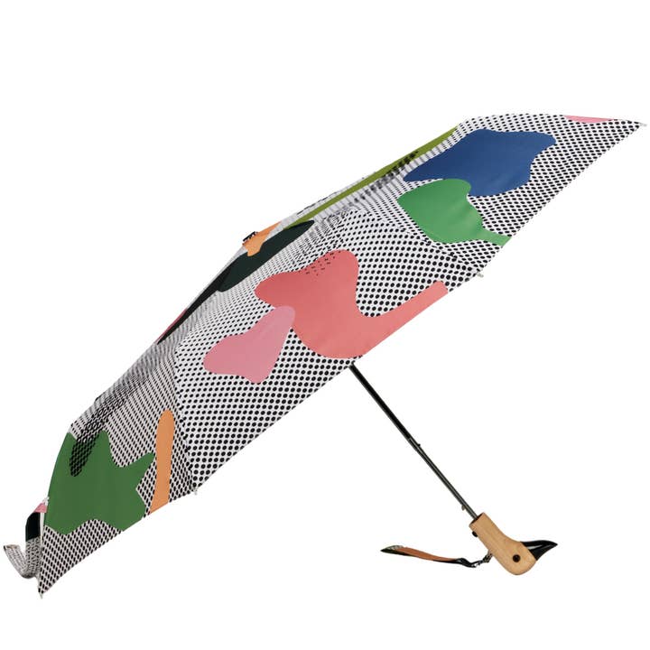 Dots Sustainable Compact Duckhead Umbrella for wholesale by Original Duckhead USA
