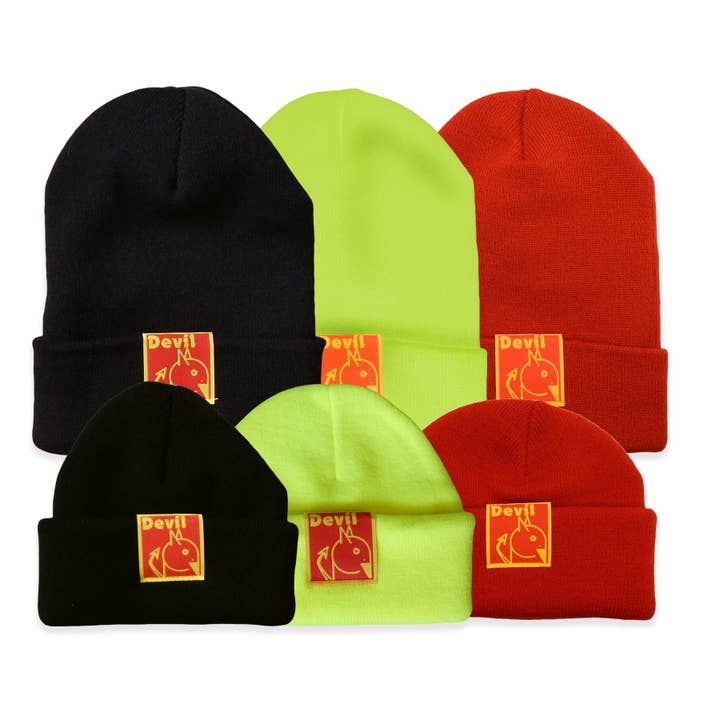 The Devil Beanie voor wholesale door Hungry Ghost Press