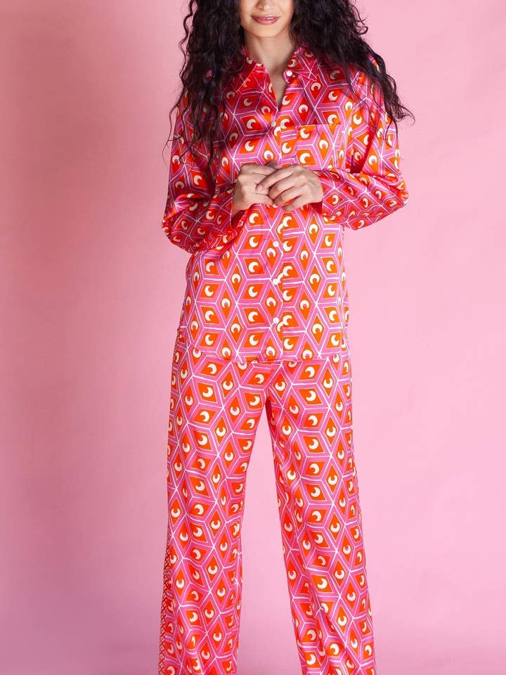 Lange mouwen PJ-top / ''Etta's Eclipse" voor wholesale door Jessica Russell Flint