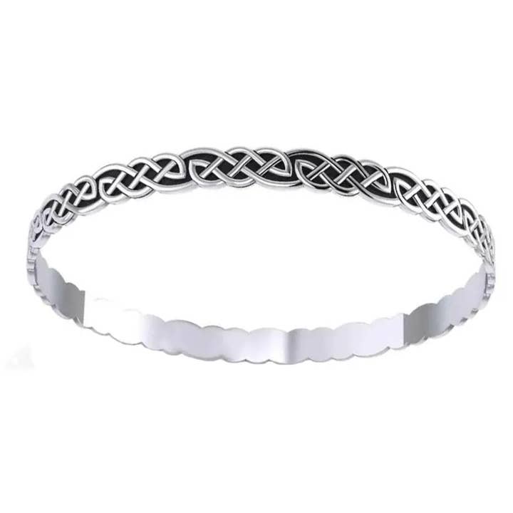 Intricate Celtic Knotwork Bangle for wholesale by Dublin Gift Company