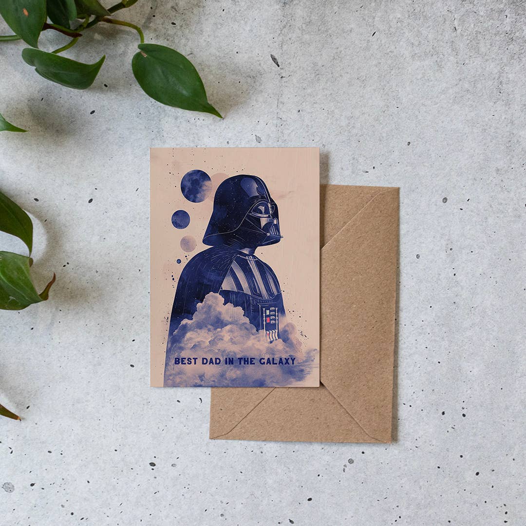 Botanopia - gifts , decor and cards for plant lovers – wholesale Farsdagskort – Bästa pappa i galaxen | Fars dag-kort2