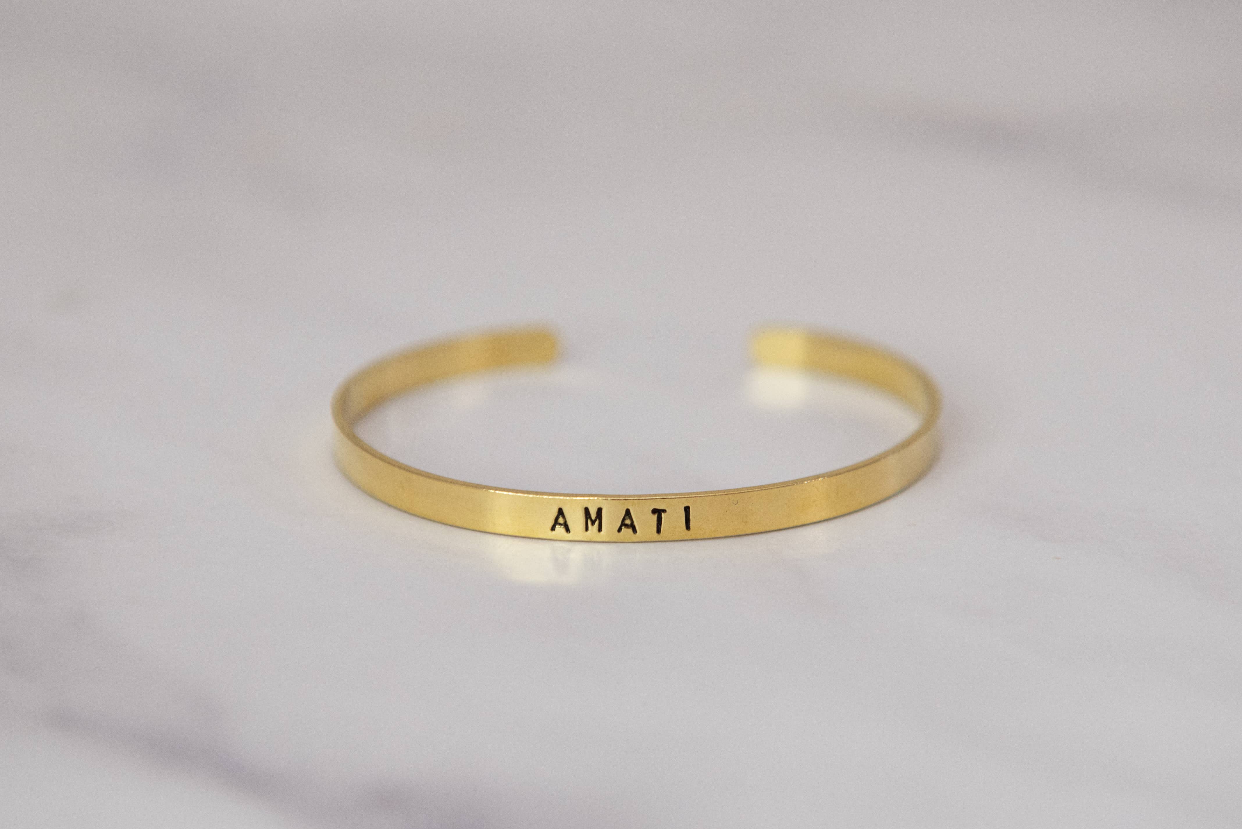 Loti jewels - Wholesale Cuff Bracelet - SUPER SLIM BRASS BRACELET WITH ENGRAVING8