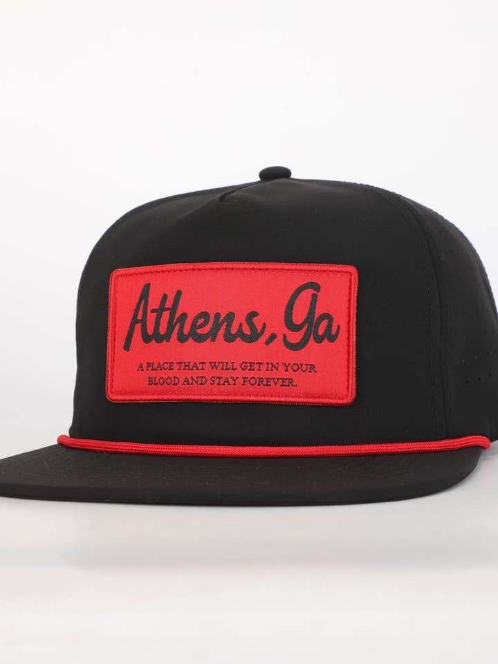 Athens, GA Rope Hat with Patch for wholesale by Happy By Rachel, LLC