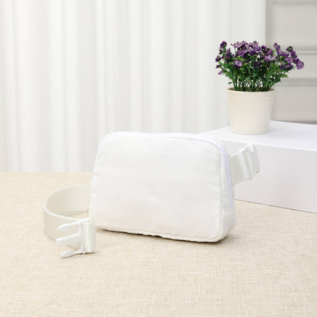 Fashion City - Wholesale Belt Bag - Women's - Water-Resistant Mini Sling Belt Bag-Light Colors15