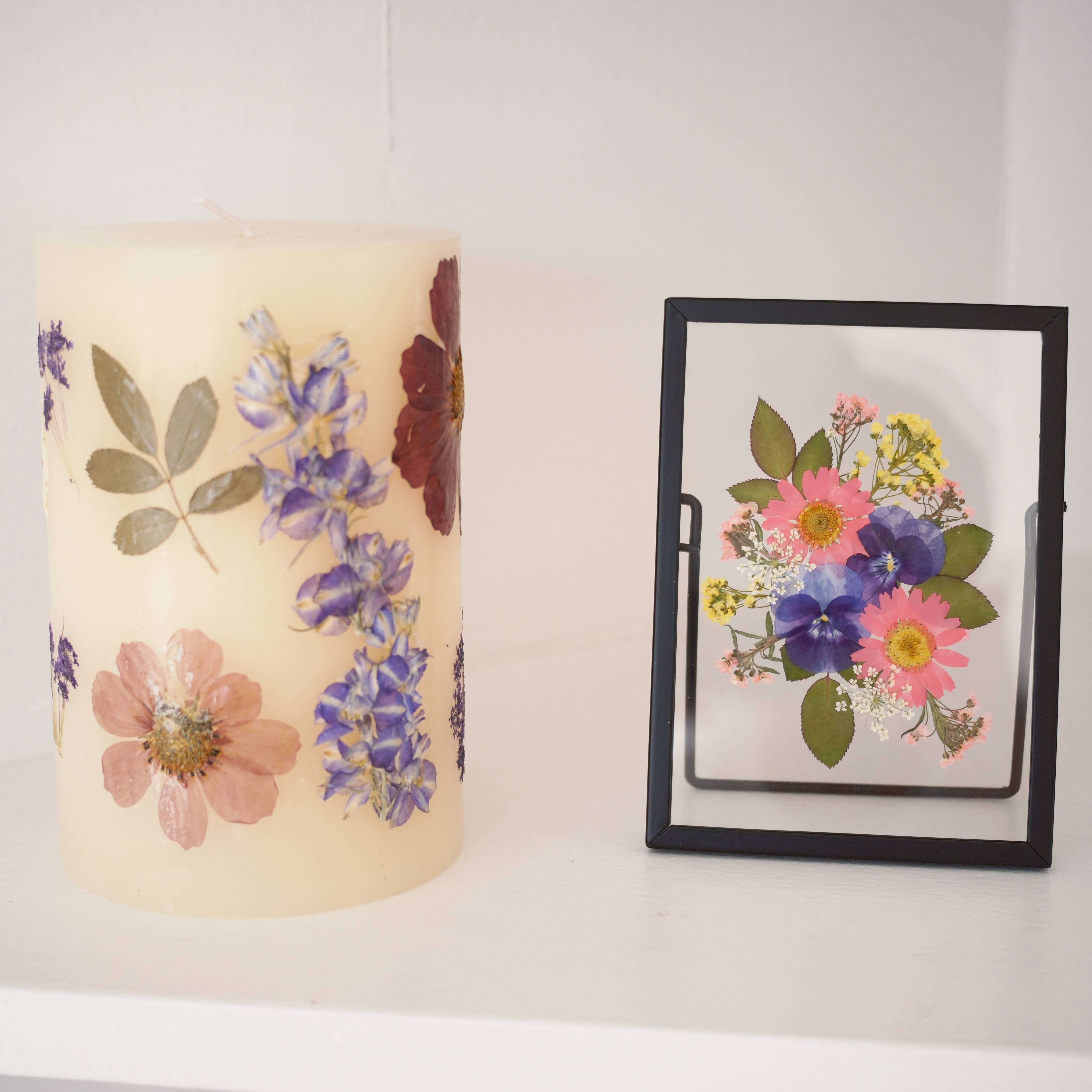 Sunnie Lane - Wholesale Decorative Tabletop Object - Real Pressed Flower Frame - Beautiful Flower Art4