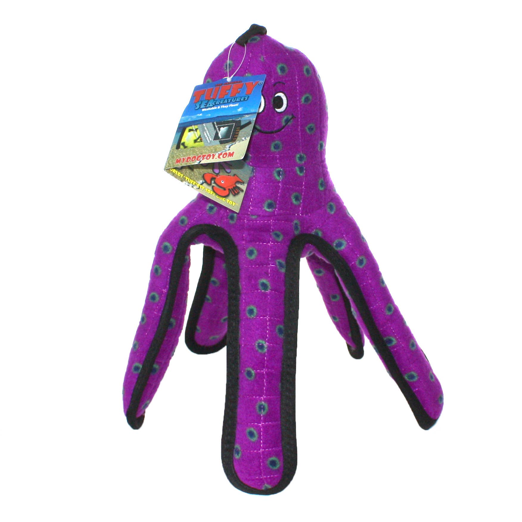 Tuffy Dog Toys - VIP Products – Großhandel Haustier-Quietschspielzeug – Hund – Tuffy Ocean großer Oktopus, strapazierfähiges und robustes Quietsch-Hundespielzeug5