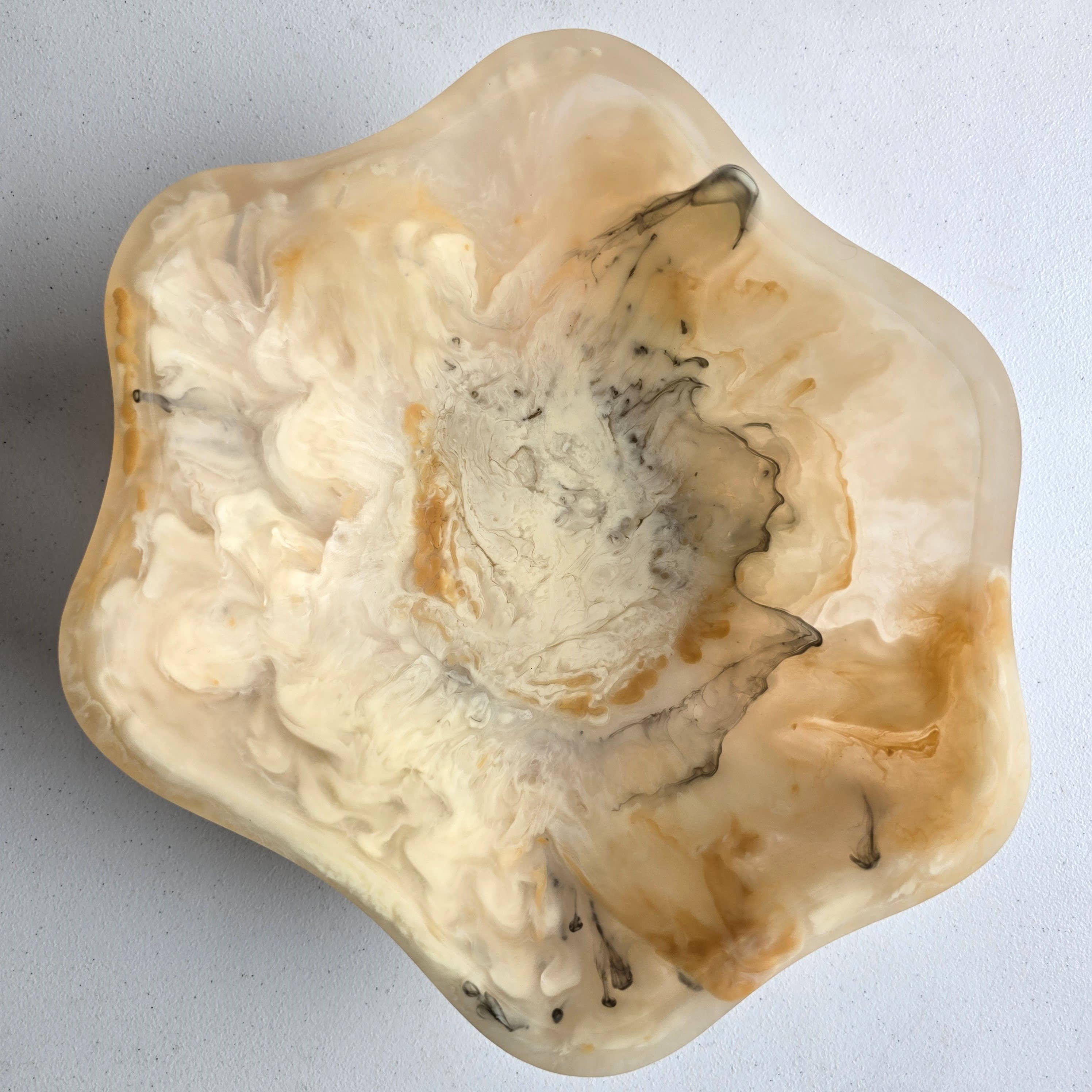 Gibb & Daan - Vendita all'ingrosso Insalatiera - Ciotola Raccogli-Resina – Forma Organica, Grande Dimensione - Fatto a Mano0