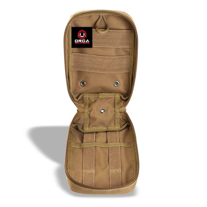 Orca Tactical MOLLE EMT Medical First Aid Pouch - Coyote for wholesale by Orca Tactical