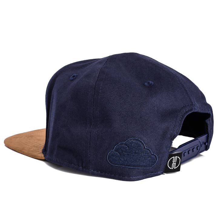Blackskies - Wholesale Flat Brim Cap - Men's - Pathfinder Snapback Cap Blue-Beige4