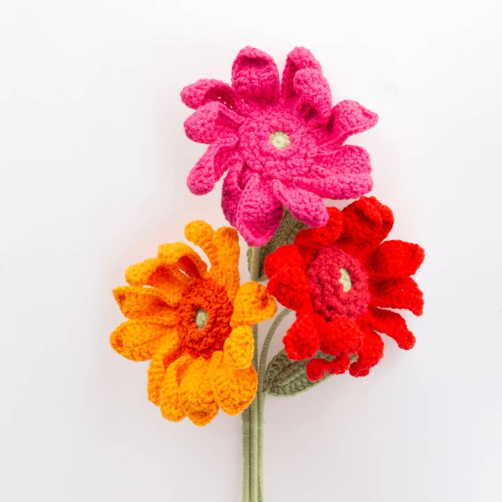 Handmade Crochet Flower- Gerbera for wholesale by The Way to You