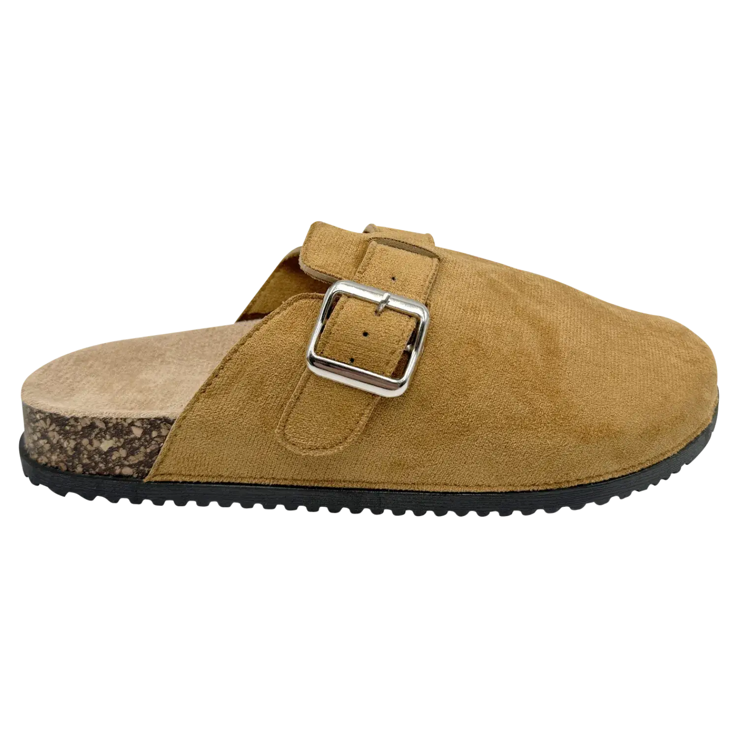 Rentoes – Großhandel Clogs – Damen – Klassische Wildleder-Clogs mit Schnalle zum Hineinschlüpfen 89115