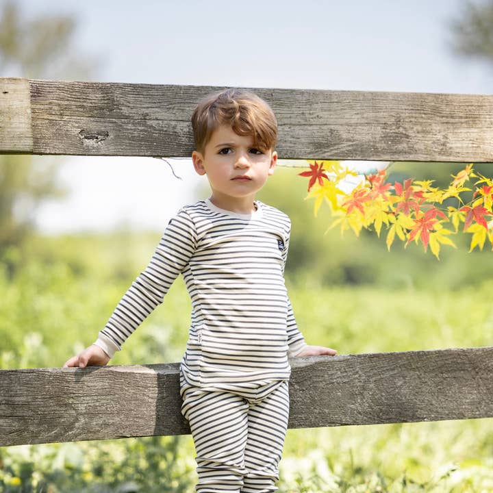 Classic Green and White Pajama Set for wholesale by Shinu Child