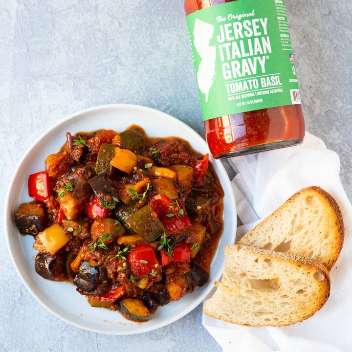 JERSEY ITALIAN GRAVY - Wholesale Sauce - Jersey Italian Gravy Tomato Basil - 24 oz.