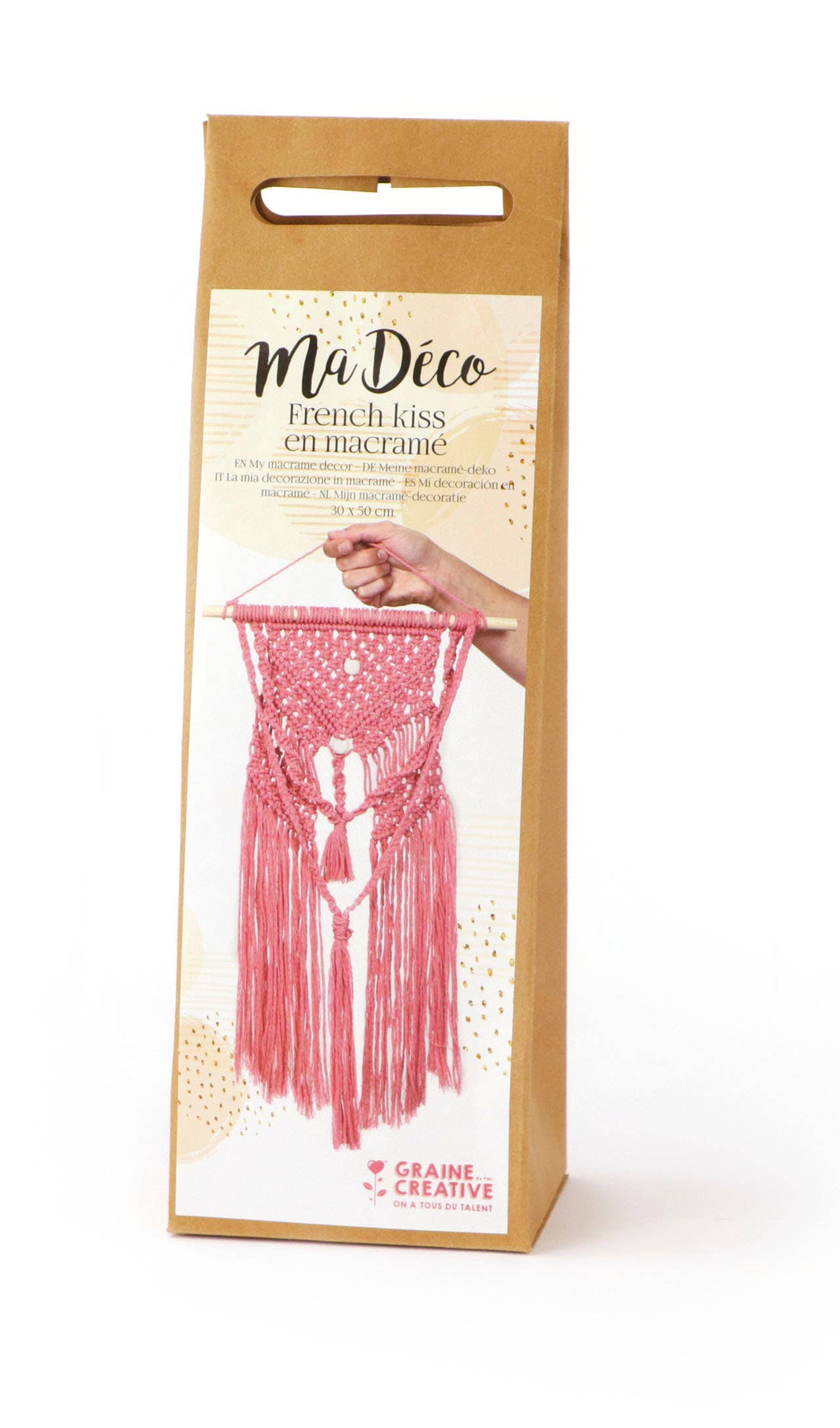 Graine Créative - Wholesale Knitting/Crochet Supplies - MACRAME TRUNNION SUSPENSION KIT 300 x 500 mm0