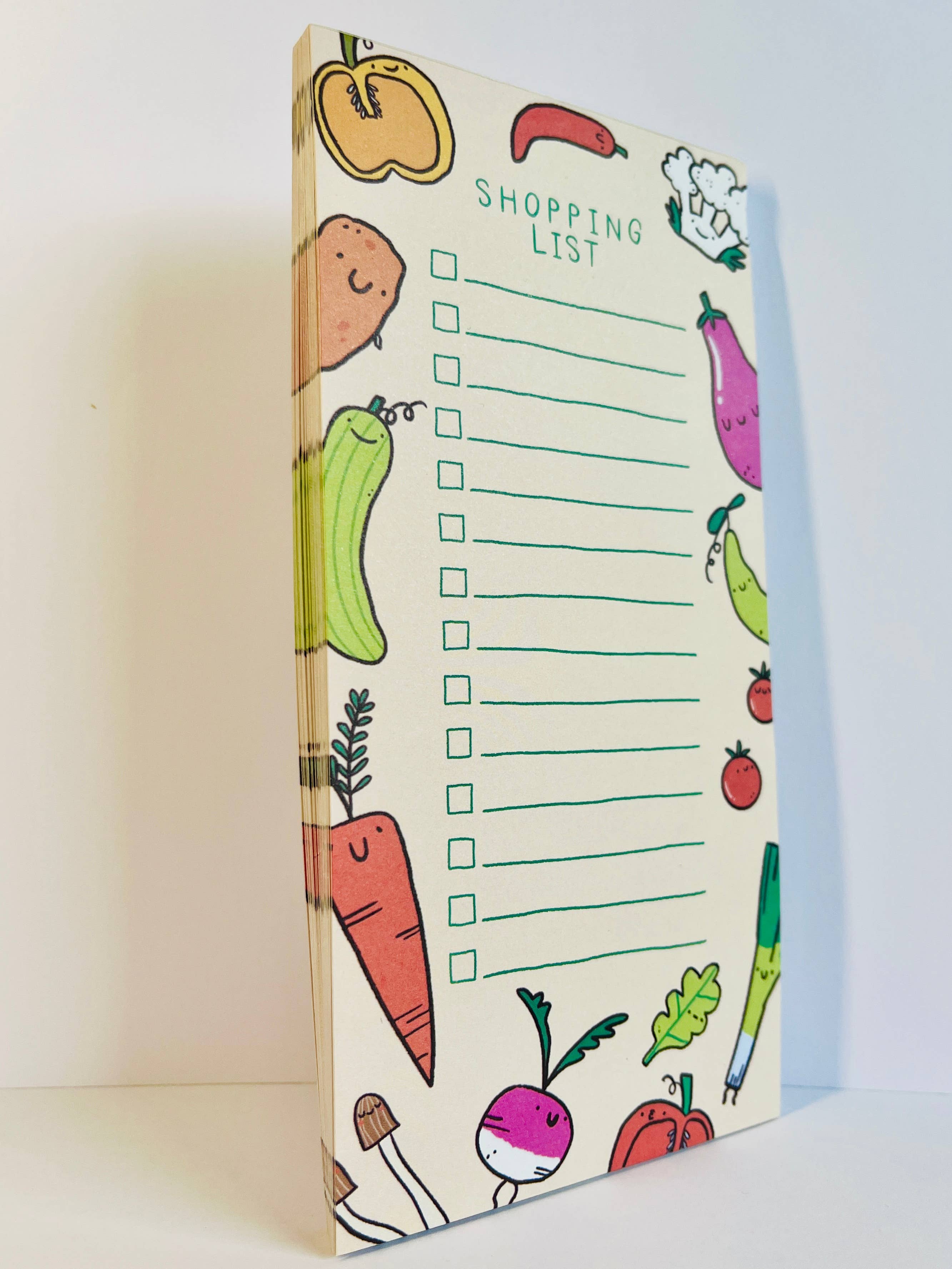 Bloemkolie – Notas adesivas por atacado – Bloco de lista de compras com legumes fofo e funcional3