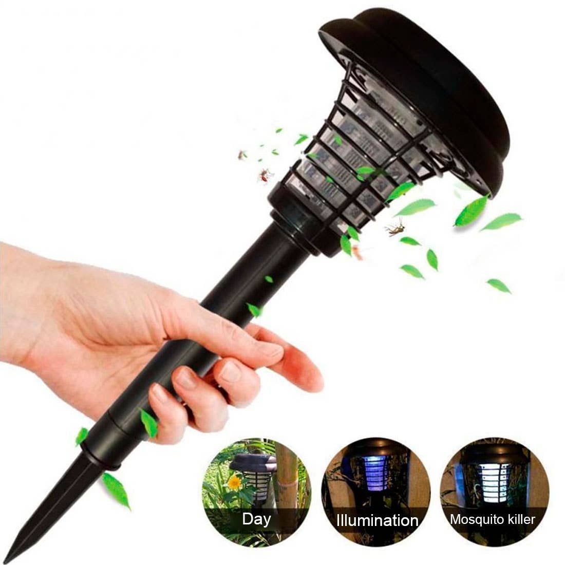 Infinite Basics - Wholesale Outdoor/Lawn Light - Solar LED Garden Light with Built-In Bug Zapper24