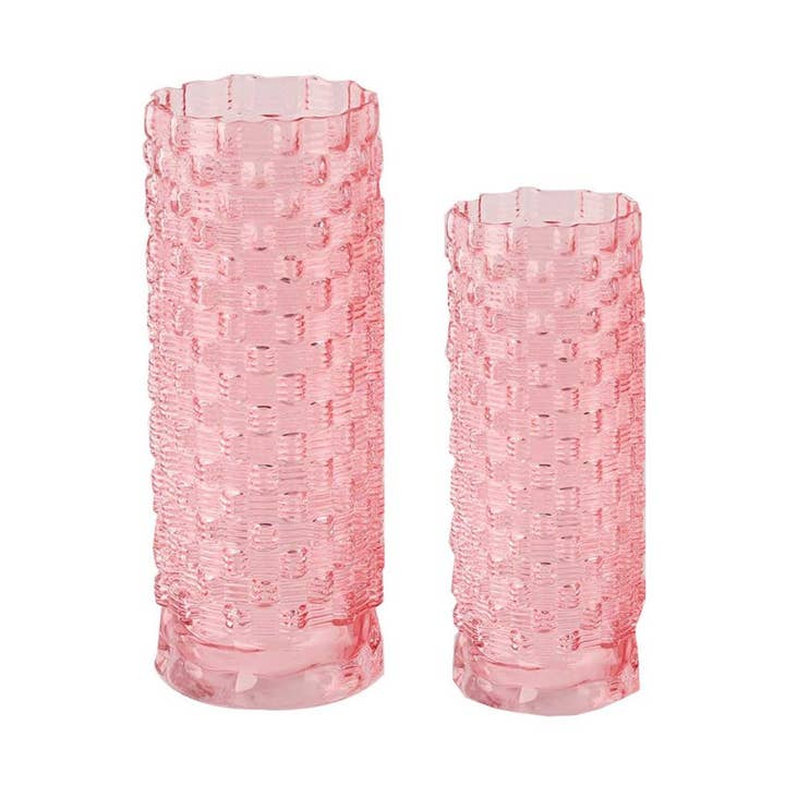 Aria Home - Vente Vases - Collection Fleurine en verre coloré, ensemble de 2 grands vases de table1