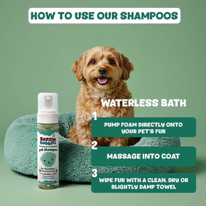 Jojo Modern Pets - Wholesale Pet Shampoo - Dog - DeShedding + Moisturizing Foaming Aromatherapy Pet Shampoo3