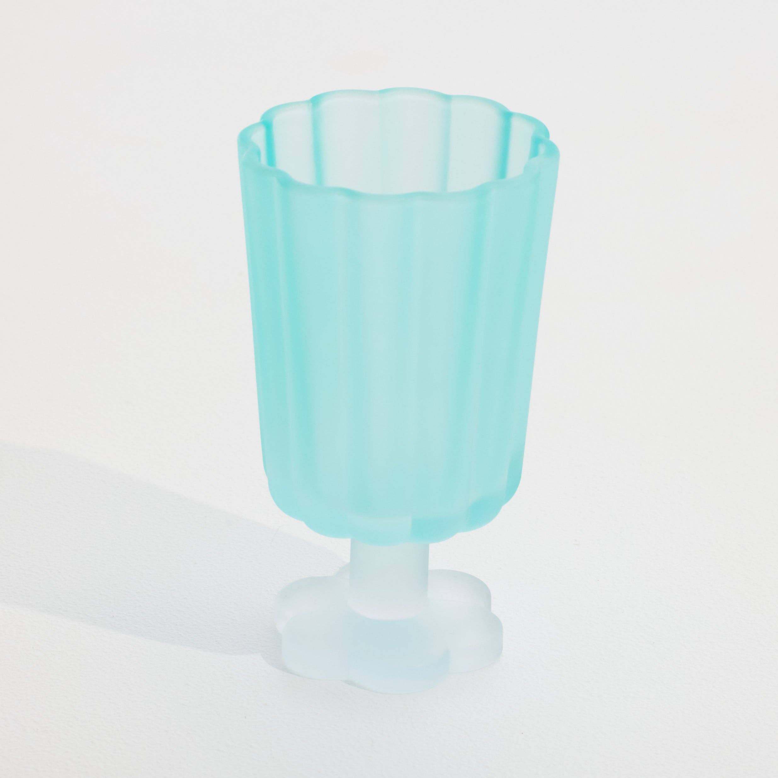 STYLD. - Wholesale Drinking glass/cup - Petal Glass Goblet I Bluebird