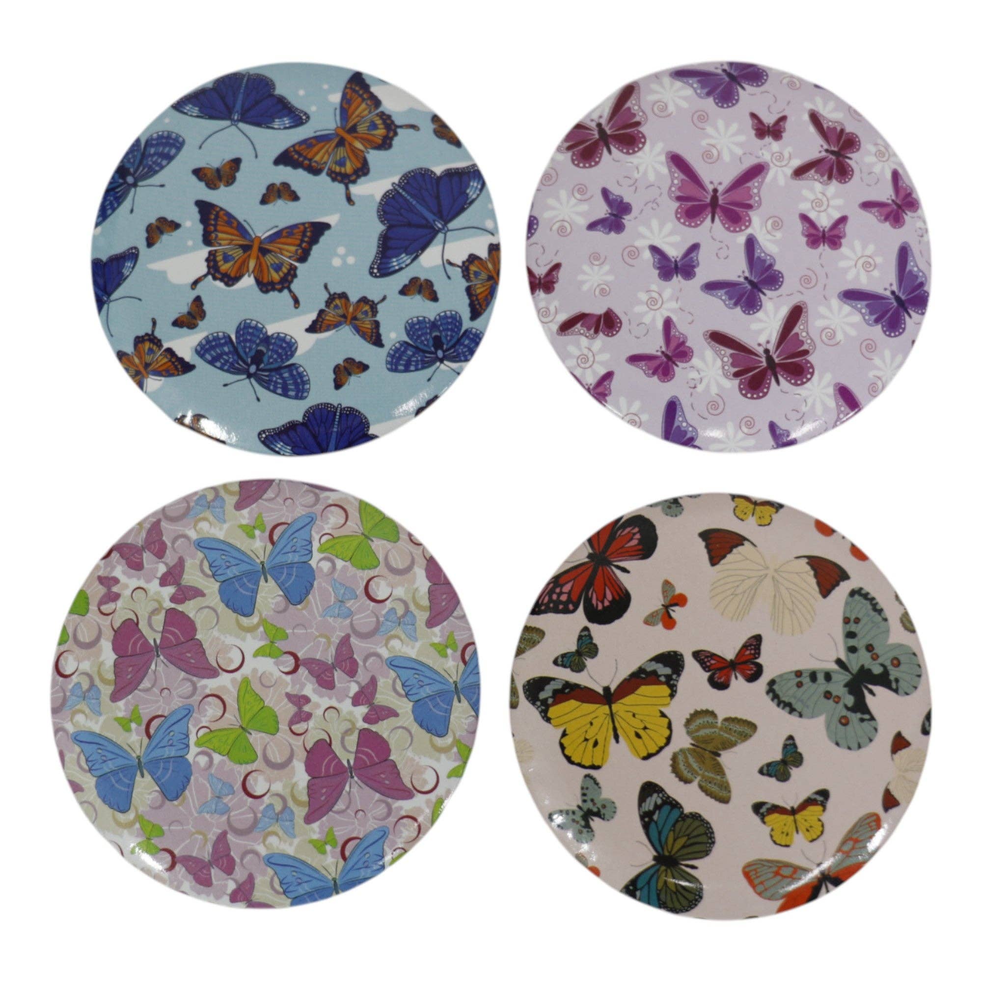 ASSORTED Butterfly Compact Hand Mirror JM5527-20 (12PC) for wholesale on Faire6