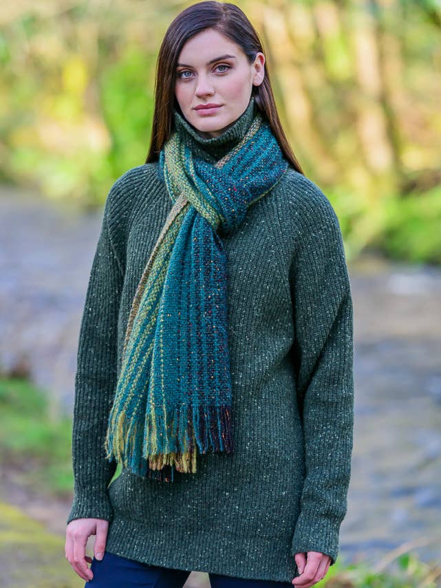 Islander Scarf i21 for wholesale by Mucros Weavers