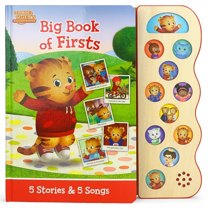 Daniel Tiger Big Book of Firsts Song Sound Book for wholesale by Cottage Door Press