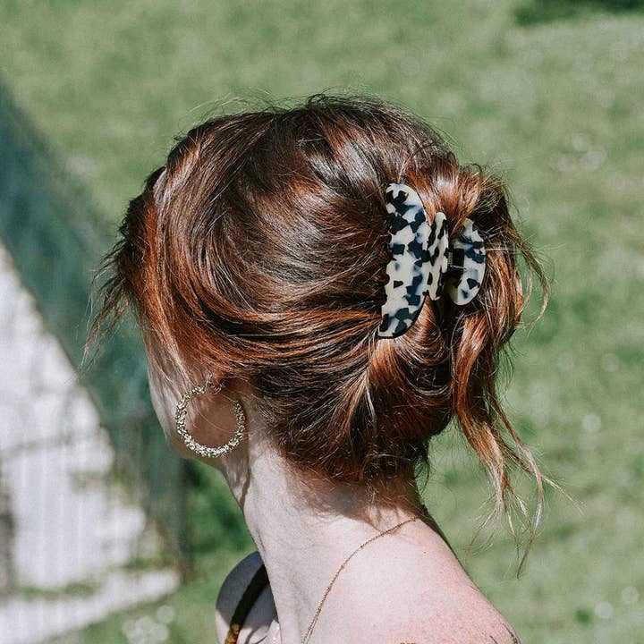 Alice hårklemme 8 cm, håndlavet i Frankrig for engroshandel hos Hydra Studio