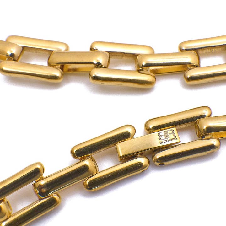 Bloo and Ro – Engroshandel Led/kæde halskæde – Sexy Babe Cuban Link Chain guld halskæde3