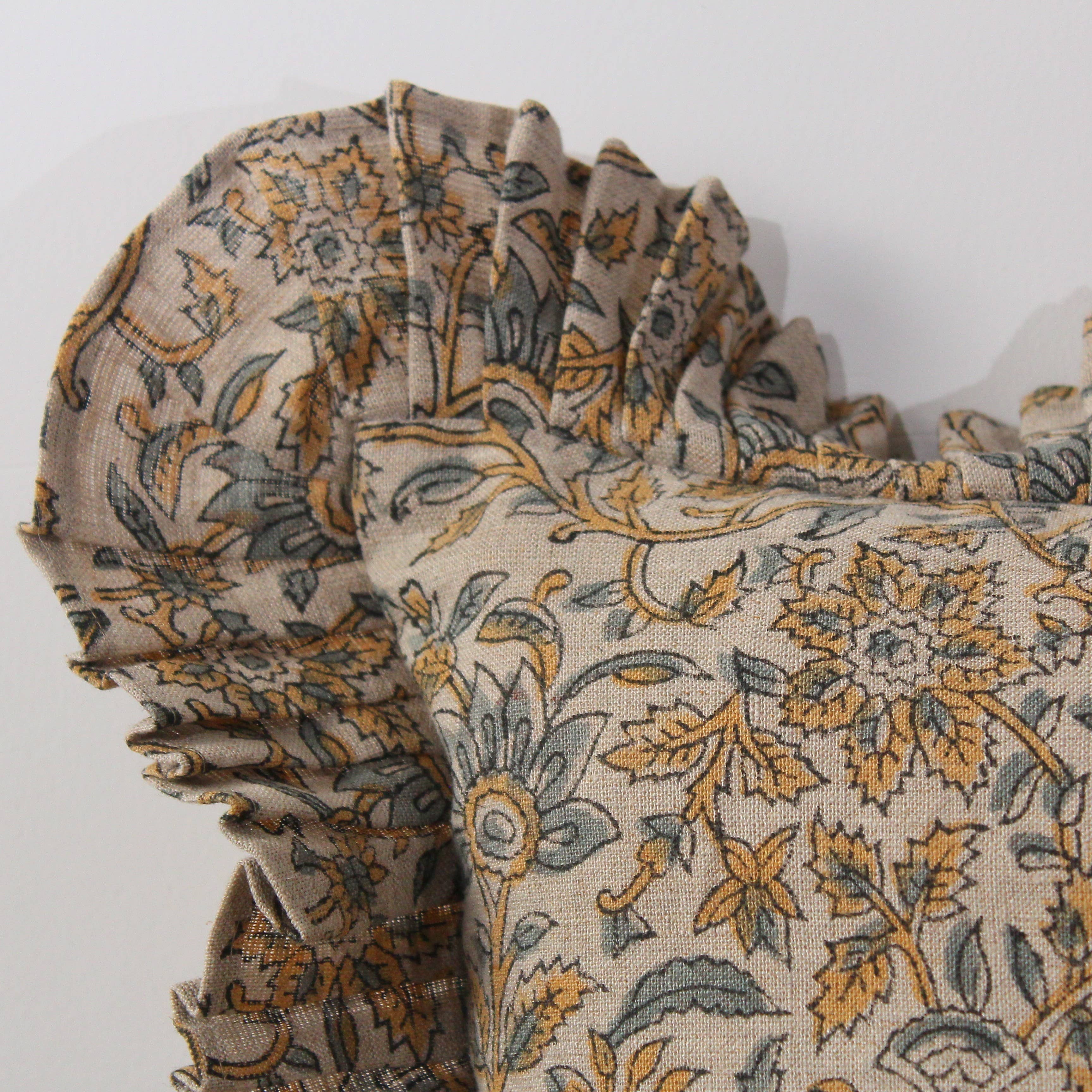 Eyda Homes - Wholesale Throw Pillow Cover - Indian Hand Block Printed Linen Pillow Cover3