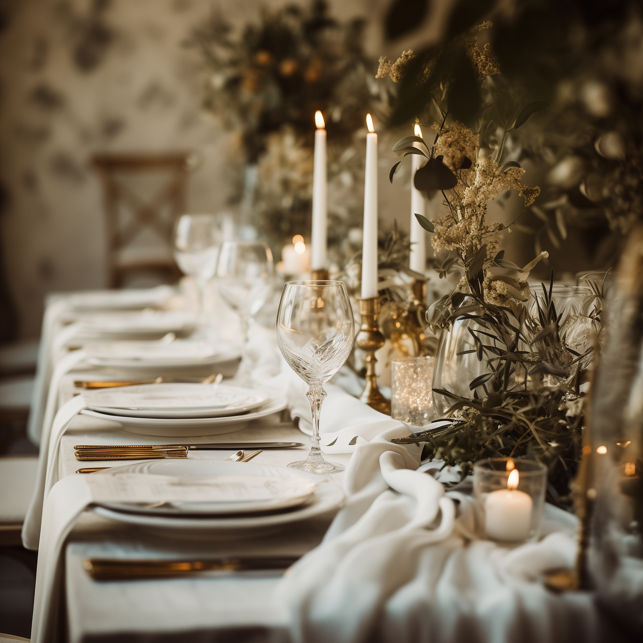 AVAGANTE Design - Wholesale Table Runner - Table runner -  crinkled cheesecloth runner -white2