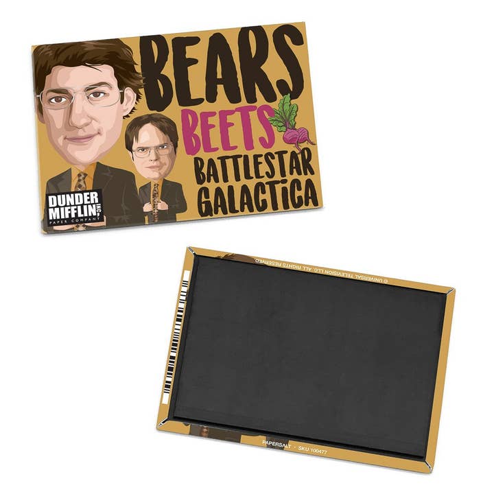 Papersalt – Großhandel Magnete – Das Büro: Magnet „Bears, Beets, Battlestar, Galactica“1