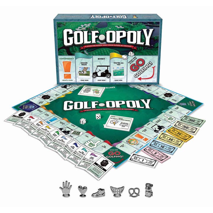Outset Games and Cobble Hill Puzzles - Wholesale Board Game - Golf-Opoly Board Game, by Late for the Sky